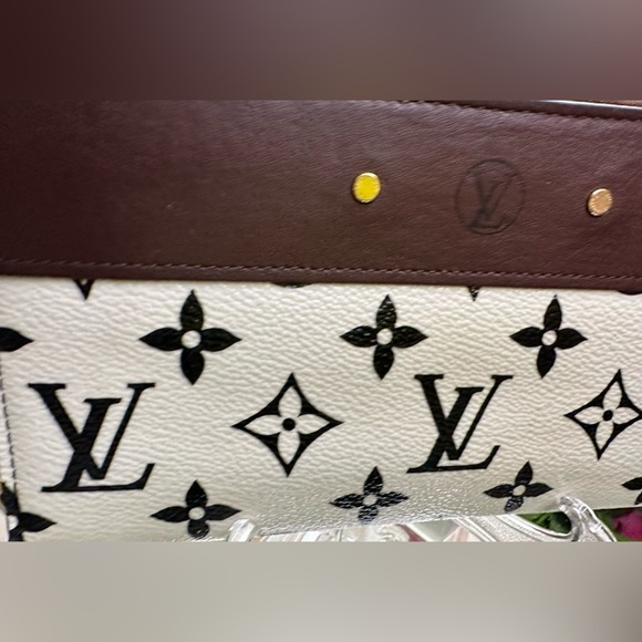 Rare Louis Vuitton Black/White/Brown Walnut Leather Monogram Gamma Zippy - Picture 15 of 16